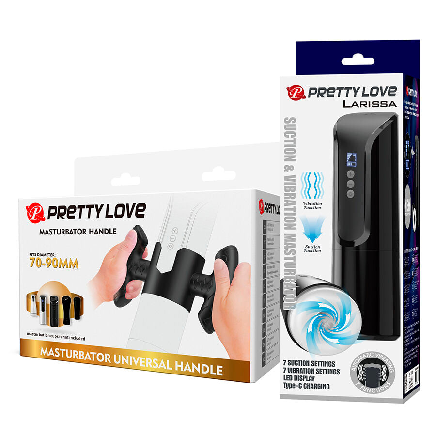 PRETTY LOVE - LARISSA SUCTION MASTURBATOR WITH VIBRATION + SUPPORT - My naughty haven #