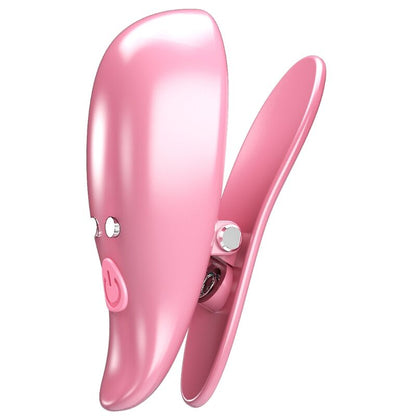 PRETTY LOVE - LEAF VIBRATING NIPPLE CLAMPS PINK - My naughty haven #