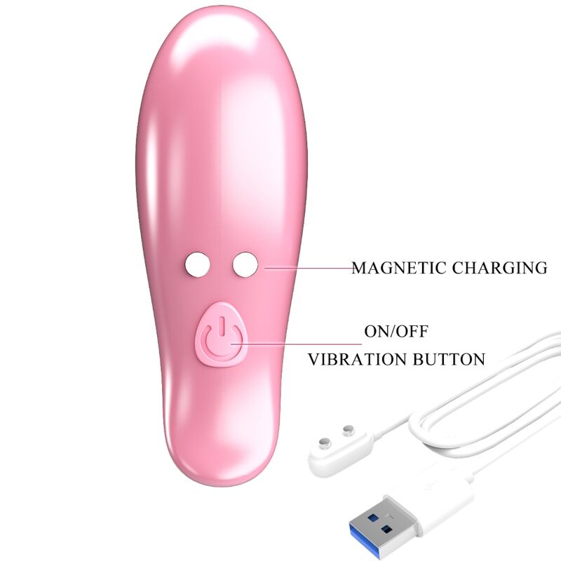 PRETTY LOVE - LEAF VIBRATING NIPPLE CLAMPS PINK - My naughty haven #