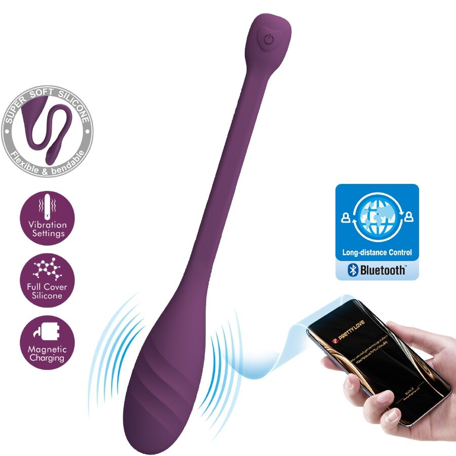 PRETTY LOVE - LEVIATHAN APP CONTROLLED VIBRATOR PURPLE - My naughty haven #
