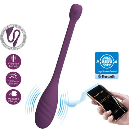 PRETTY LOVE - LEVIATHAN APP CONTROLLED VIBRATOR PURPLE - My naughty haven #