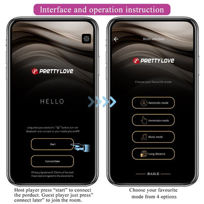 PRETTY LOVE - LEVIATHAN APP CONTROLLED VIBRATOR PURPLE - My naughty haven #