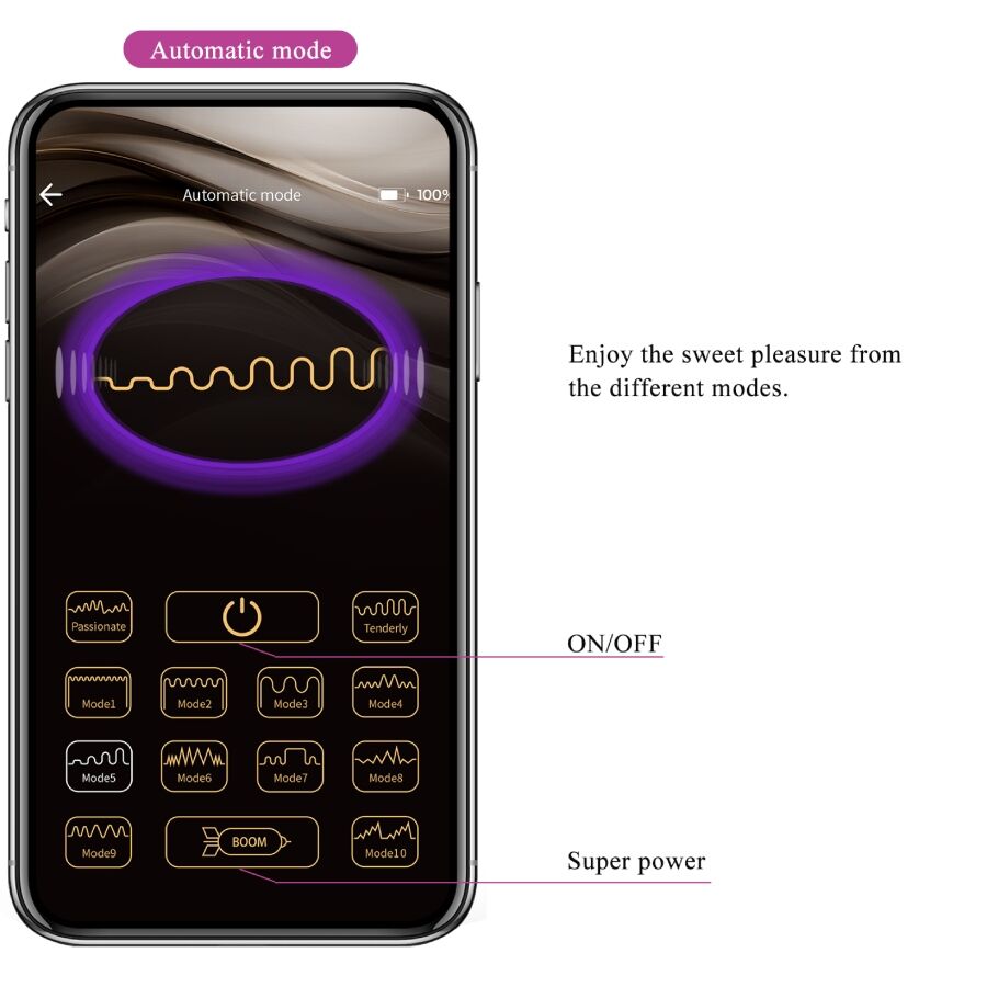 PRETTY LOVE - LEVIATHAN APP CONTROLLED VIBRATOR PURPLE - My naughty haven #