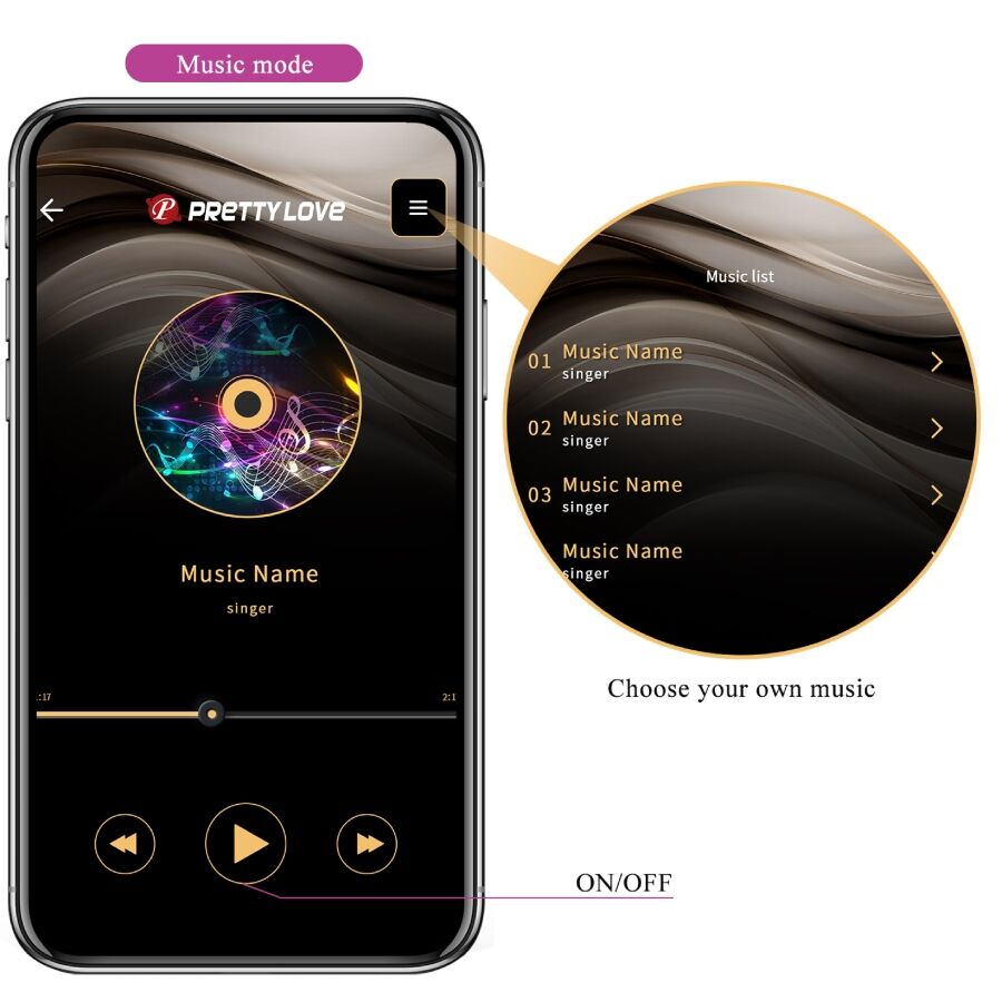 PRETTY LOVE - LEVIATHAN APP CONTROLLED VIBRATOR PURPLE - My naughty haven #