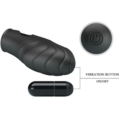 PRETTY LOVE - LICH SILICONE FINGER VIBRATOR BLACK - My naughty haven #