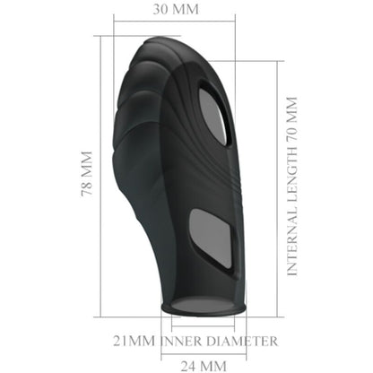 PRETTY LOVE - LICH SILICONE FINGER VIBRATOR BLACK - My naughty haven #