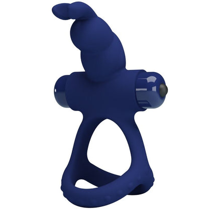 PRETTY LOVE - LUCHITO DOUBLE VIBRATING RING RABBIT BLUE - My naughty haven #