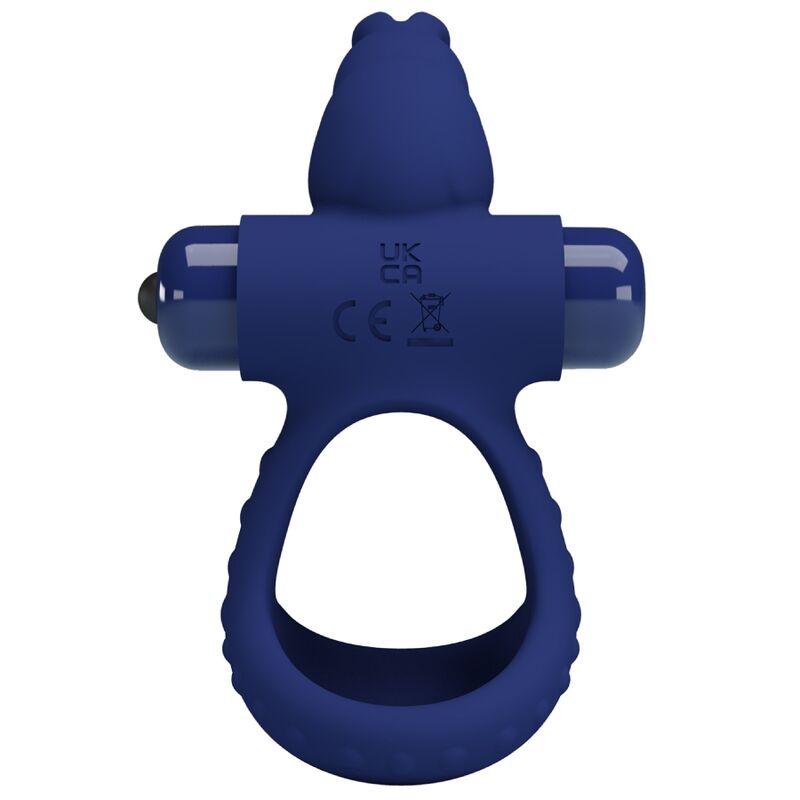 PRETTY LOVE - LUCHITO DOUBLE VIBRATING RING RABBIT BLUE - My naughty haven #