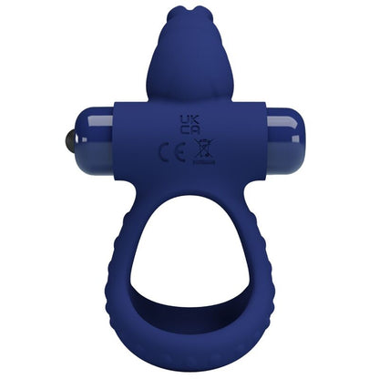PRETTY LOVE - LUCHITO DOUBLE VIBRATING RING RABBIT BLUE - My naughty haven #