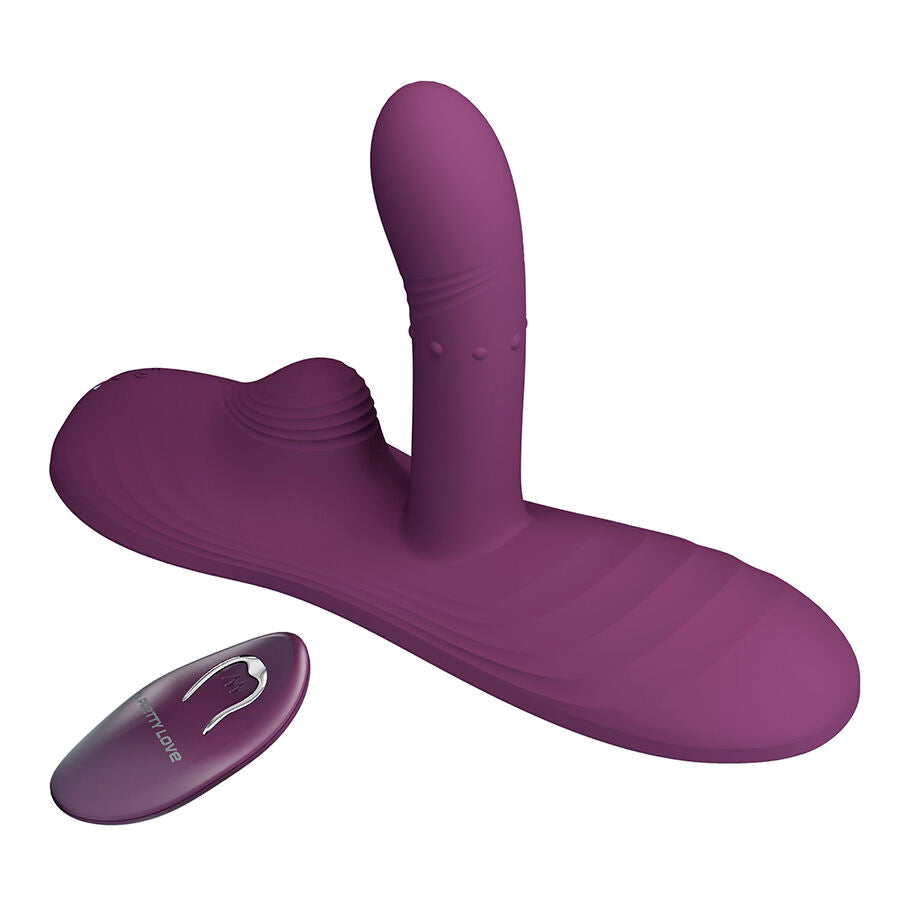 PRETTY LOVE - LUKA SIT-DOWN VIBRATOR WITH HEAT EFFECT AND REMOTE CONTROL - My naughty haven #