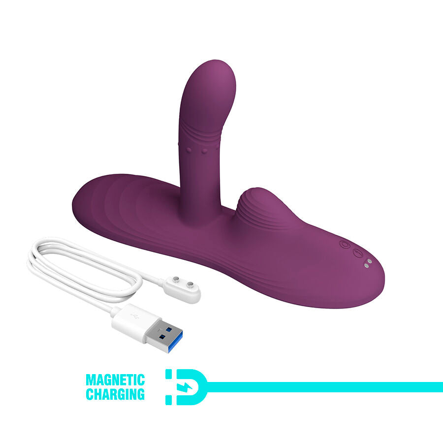 PRETTY LOVE - LUKA SIT-DOWN VIBRATOR WITH HEAT EFFECT AND REMOTE CONTROL - My naughty haven #