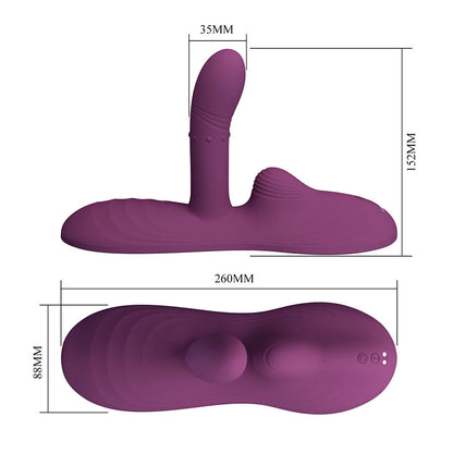 PRETTY LOVE - LUKA SIT-DOWN VIBRATOR WITH HEAT EFFECT AND REMOTE CONTROL - My naughty haven #