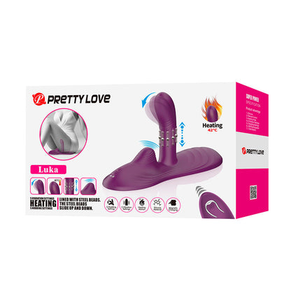 PRETTY LOVE - LUKA SIT-DOWN VIBRATOR WITH HEAT EFFECT AND REMOTE CONTROL - My naughty haven #