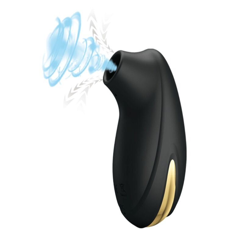 PRETTY LOVE - LUXURY RECHARGEABLE SUCTION MASSAGER BLACK - My naughty haven #