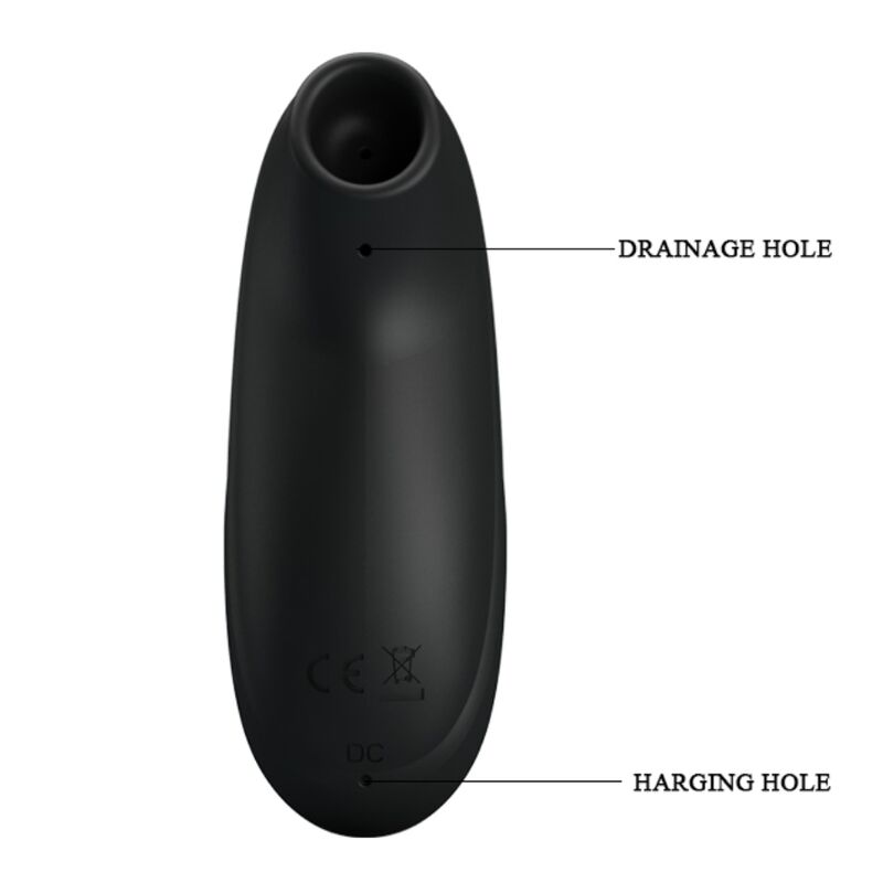 PRETTY LOVE - LUXURY RECHARGEABLE SUCTION MASSAGER BLACK - My naughty haven #