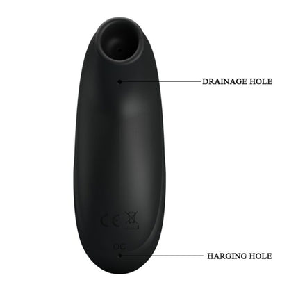 PRETTY LOVE - LUXURY RECHARGEABLE SUCTION MASSAGER BLACK - My naughty haven #