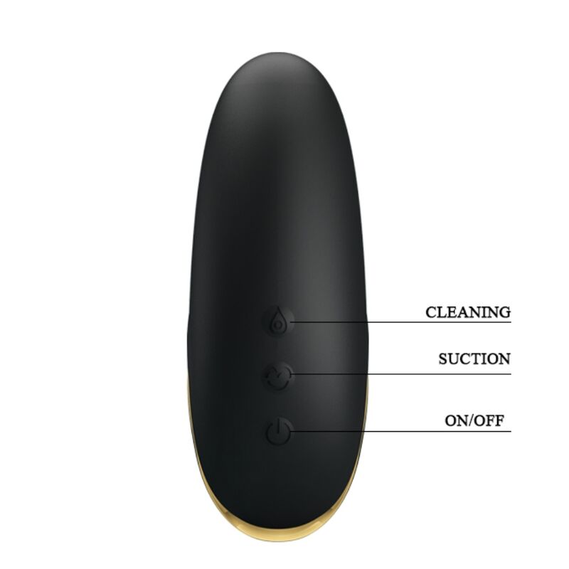 PRETTY LOVE - LUXURY RECHARGEABLE SUCTION MASSAGER BLACK - My naughty haven #