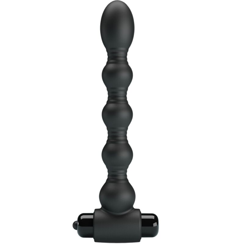 PRETTY LOVE - LYNN SILICONE ANAL PLUG 10 VIBRATIONS BLACK - My naughty haven #