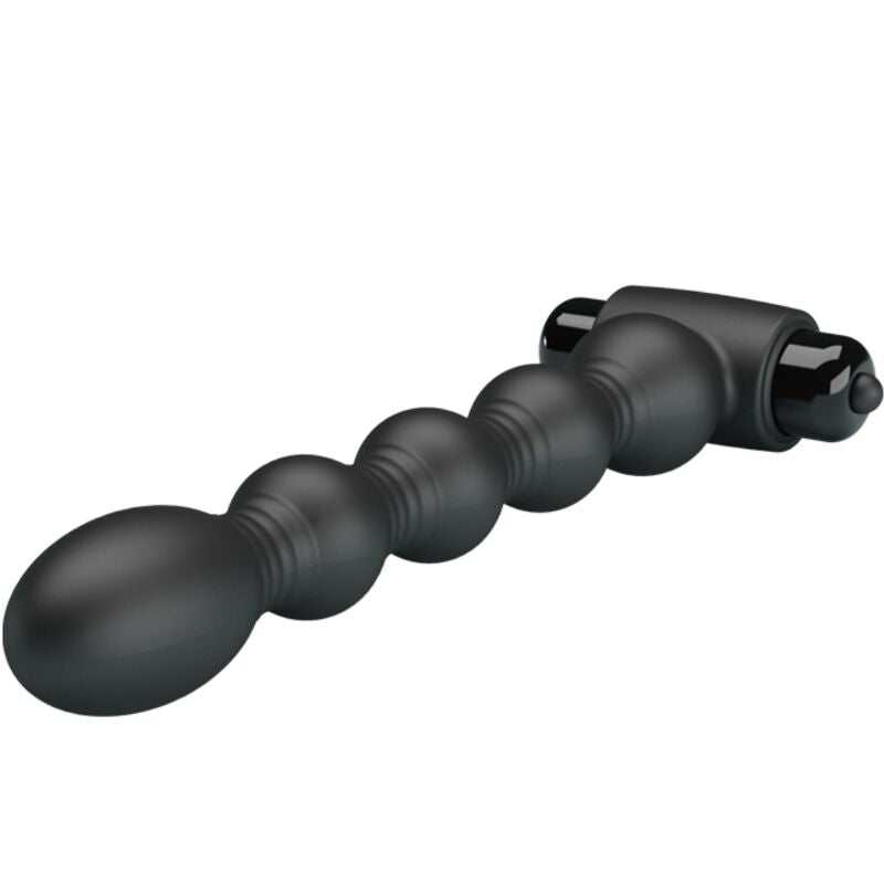 PRETTY LOVE - LYNN SILICONE ANAL PLUG 10 VIBRATIONS BLACK - My naughty haven #