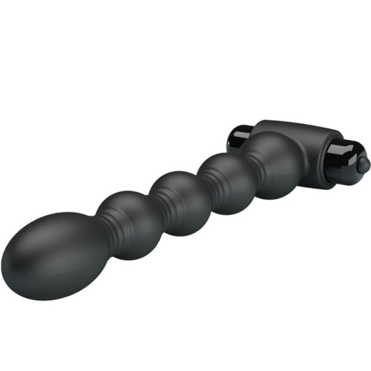 PRETTY LOVE - LYNN SILICONE ANAL PLUG 10 VIBRATIONS BLACK - My naughty haven #