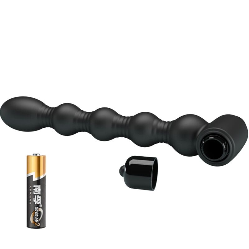 PRETTY LOVE - LYNN SILICONE ANAL PLUG 10 VIBRATIONS BLACK - My naughty haven #