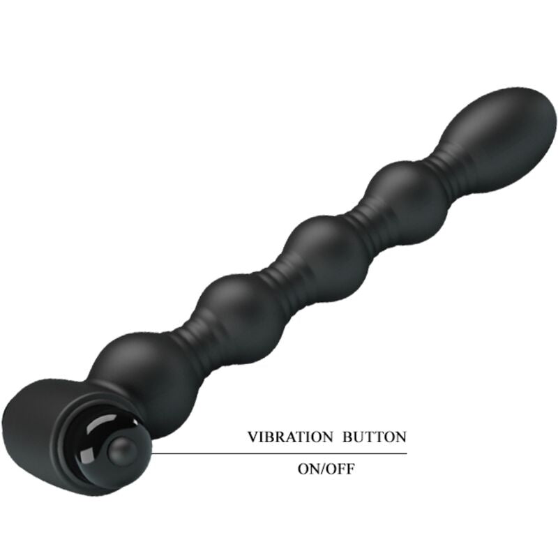 PRETTY LOVE - LYNN SILICONE ANAL PLUG 10 VIBRATIONS BLACK - My naughty haven #