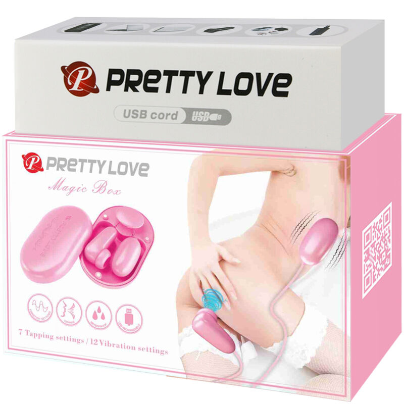 PRETTY LOVE - MAGIC BOX VIBRATING BULLET & PINK STIMULATOR - My naughty haven #