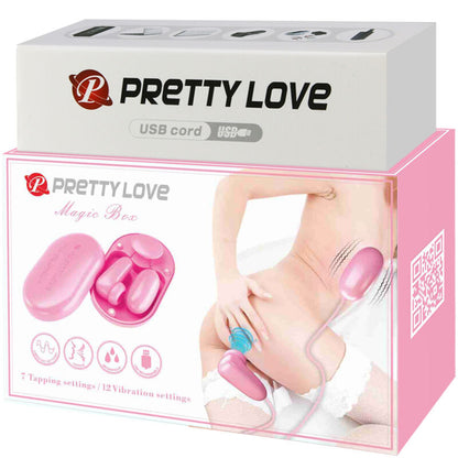 PRETTY LOVE - MAGIC BOX VIBRATING BULLET & PINK STIMULATOR - My naughty haven #