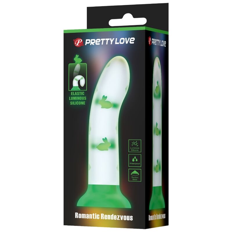 PRETTY LOVE - MAGICAL NIGHTFALL DILDO WITHOUT VIBRATION LUMINOUS GREEN - My naughty haven #