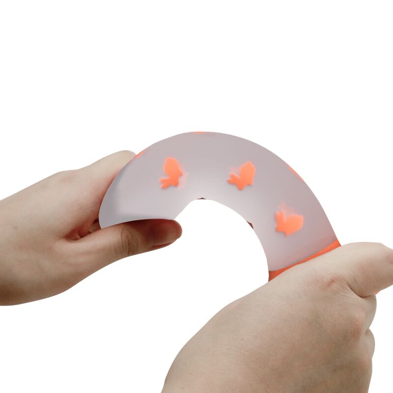 PRETTY LOVE - MAGICAL NIGHTFALL DILDO WITHOUT VIBRATION LUMINOUS ORANGE - My naughty haven #