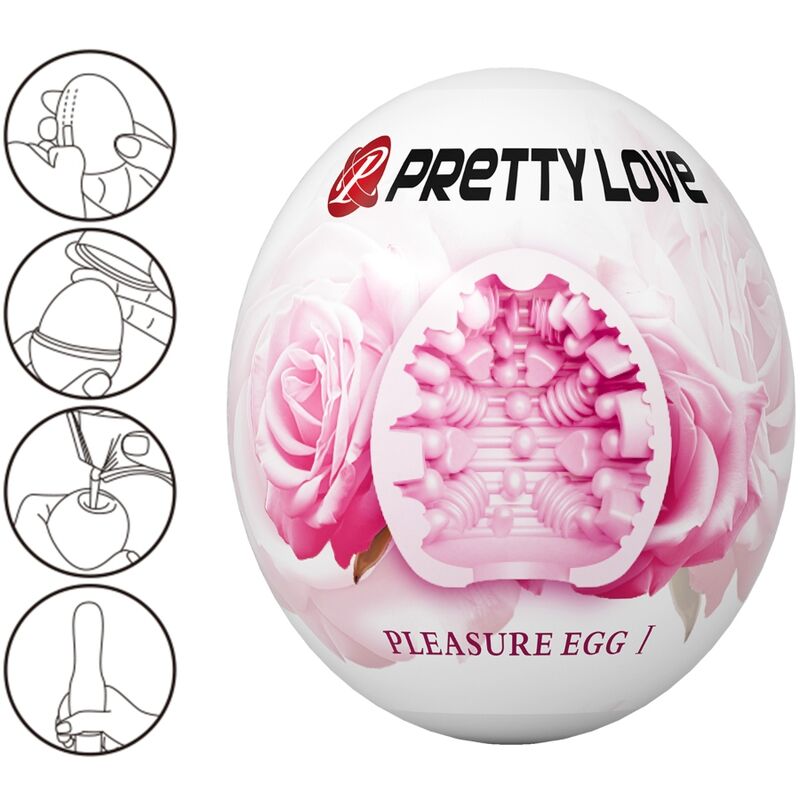 PRETTY LOVE - MALE MASTURBATOR EGG PINK - My naughty haven #