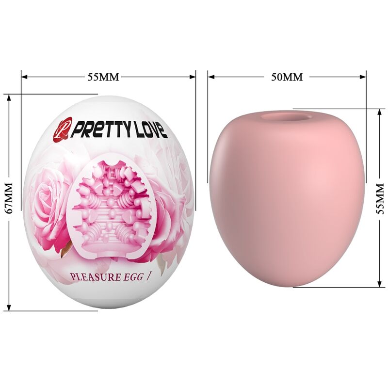 PRETTY LOVE - MALE MASTURBATOR EGG PINK - My naughty haven #