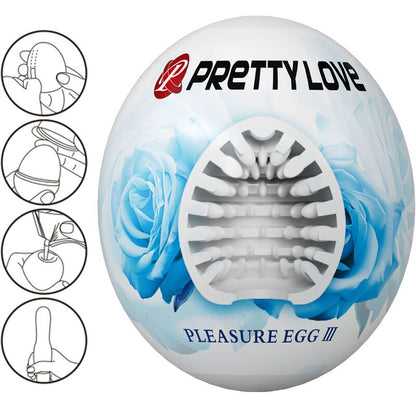 PRETTY LOVE - MALE MASTURBATOR EGG WHITE - My naughty haven #