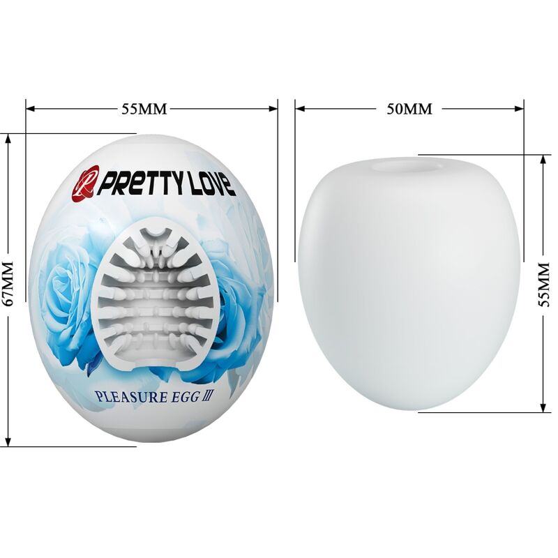 PRETTY LOVE - MALE MASTURBATOR EGG WHITE - My naughty haven #