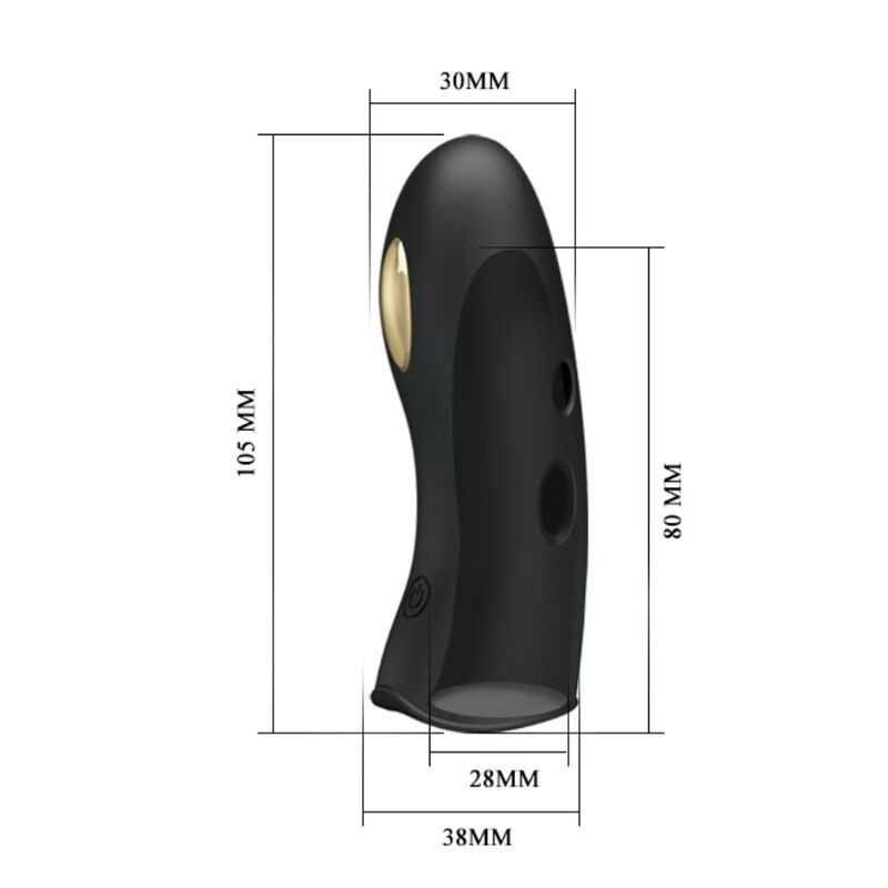 PRETTY LOVE - MARICO BLACK ELECTRO-STIMULATOR FINGER COVER - My naughty haven #