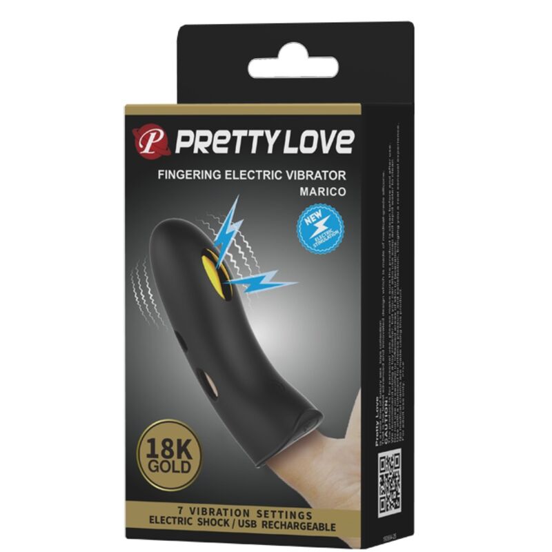 PRETTY LOVE - MARICO BLACK ELECTRO-STIMULATOR FINGER COVER - My naughty haven #