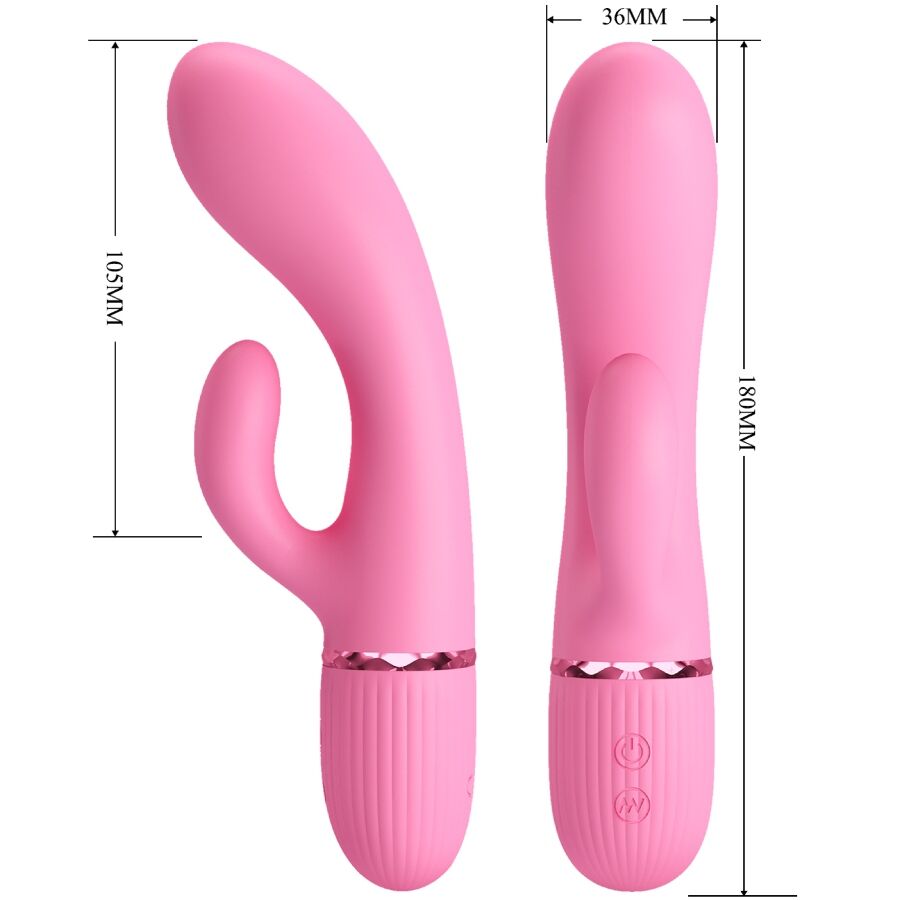 PRETTY LOVE - MARSKI RABBIT VIBRATOR & G-SPOT PINK - My naughty haven #