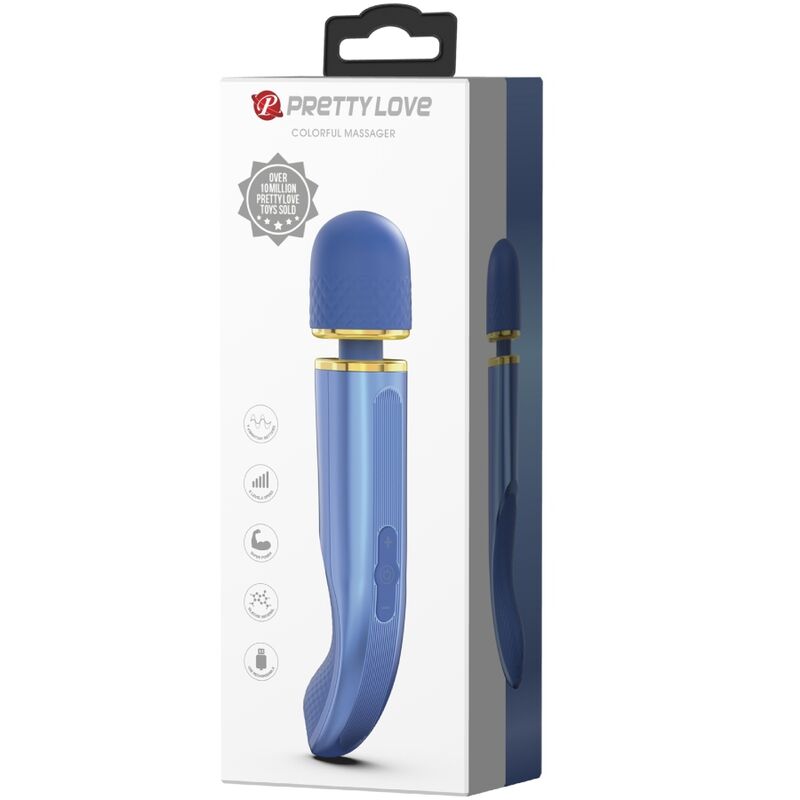 PRETTY LOVE - MASSAGER 7 VIBRATION MODES BLUE - My naughty haven #