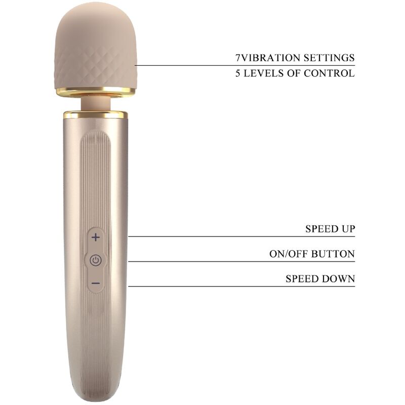 PRETTY LOVE - MASSAGER 7 VIBRATION MODES CHAMPAGNE - My naughty haven #