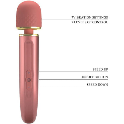 PRETTY LOVE - MASSAGER 7 VIBRATION MODES PINK - My naughty haven #