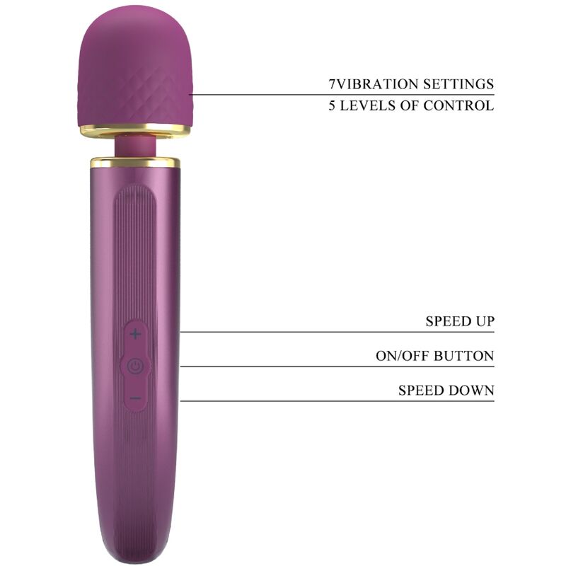 PRETTY LOVE - MASSAGER 7 VIBRATION MODES PURPLE - My naughty haven #