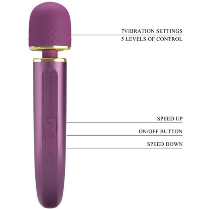 PRETTY LOVE - MASSAGER 7 VIBRATION MODES PURPLE - My naughty haven #