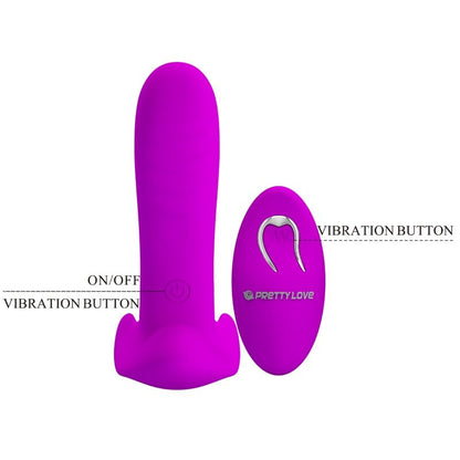 PRETTY LOVE - MASSAGER & VIBRATOR 12 VIBRATIONS REMOTE CONTROL PURPLE - My naughty haven #