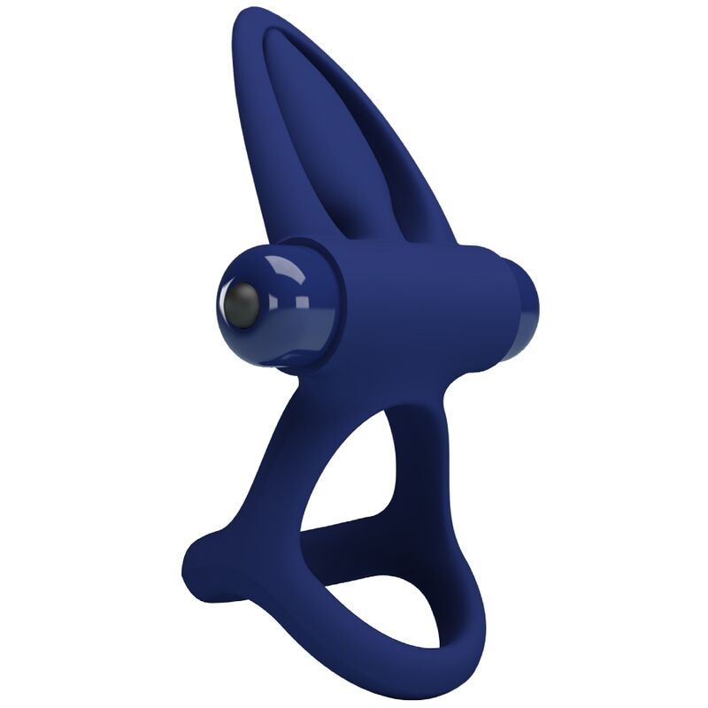 PRETTY LOVE - MAT DOUBLE RING WITH VIBRATION & STIMULATOR BLUE - My naughty haven #