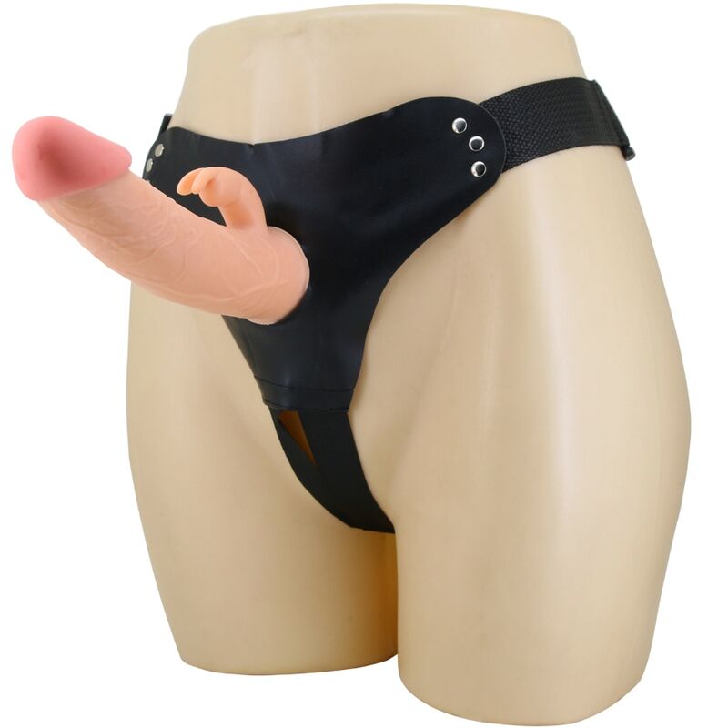 PRETTY LOVE - MAVIS HARNESS UNIVERSAL BRIEFS WITH DILDO 19 CM NATURAL - My naughty haven #