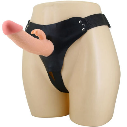 PRETTY LOVE - MAVIS HARNESS UNIVERSAL BRIEFS WITH DILDO 19 CM NATURAL - My naughty haven #