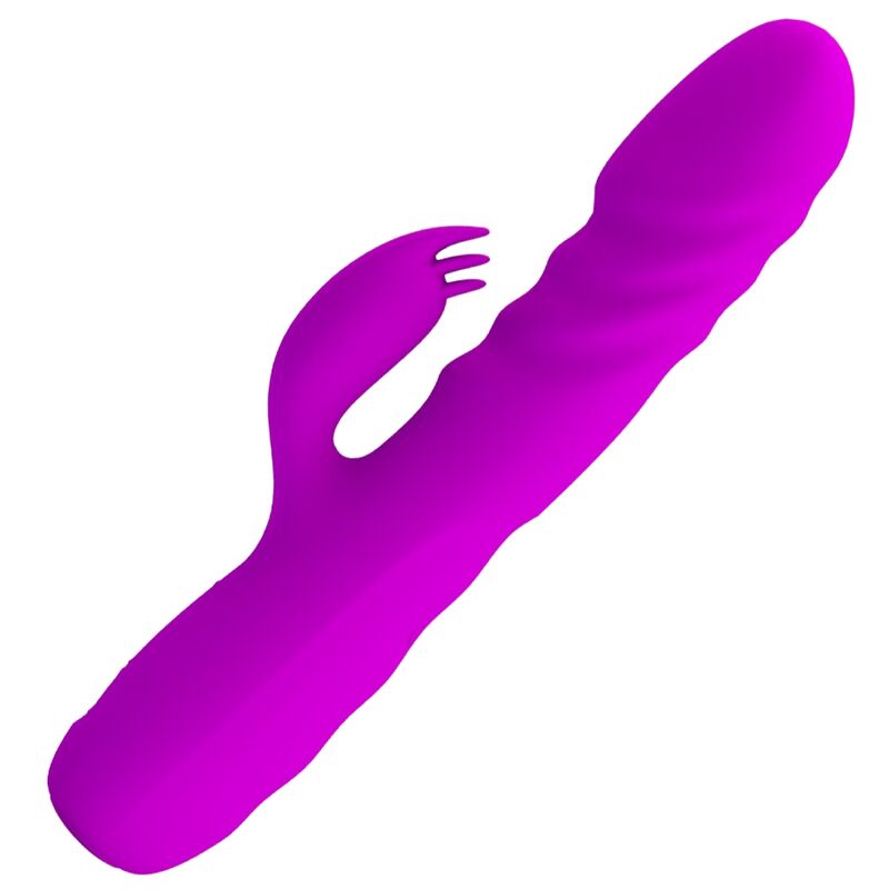 PRETTY LOVE - MELANIE PURPLE RECHARGEABLE RABBIT VIBRATOR - My naughty haven #