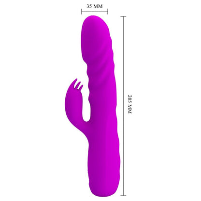 PRETTY LOVE - MELANIE PURPLE RECHARGEABLE RABBIT VIBRATOR - My naughty haven #