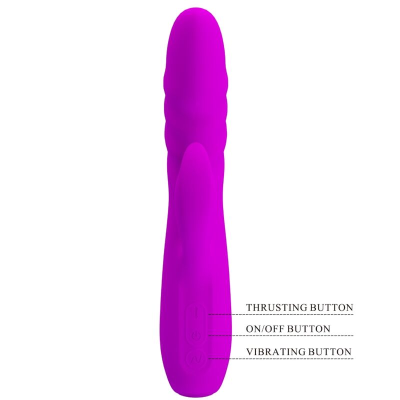 PRETTY LOVE - MELANIE PURPLE RECHARGEABLE RABBIT VIBRATOR - My naughty haven #