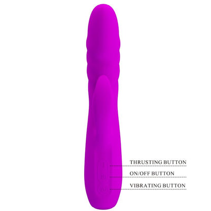 PRETTY LOVE - MELANIE PURPLE RECHARGEABLE RABBIT VIBRATOR - My naughty haven #